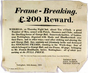 Frame breaking reward notice