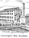 Cartwright's Mill in Rawfold near Cleckheaton. From http://www.kirkleesimages.org.uk/
